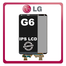 New Refurbished LG G6 (H870, H870DS, H873) IPS LCD Display Screen Assembly Οθόνη + Touch Screen Digitizer Μηχανισμός Αφής Astro Black Μαύρο