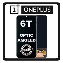New Refurbished OnePlus 6T (A6010, A6013) Optic AMOLED LCD Display Screen Assembly Οθόνη + Touch Screen Digitizer Μηχανισμός Αφής Midnight Black Μαύρο