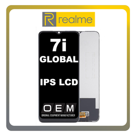 HQ OEM Συμβατό Για Realme 7i (Global) IPS LCD Display Screen Assembly Οθόνη + Touch Screen Digitizer Μηχανισμός Αφής Black Μαύρο (Grade AAA+++)