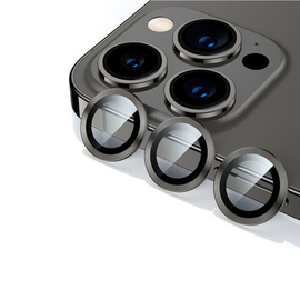Camera Lens Tempered Glass Detech, για Iphone 12 pro / 12 pro Max, Μαυρο - 52709