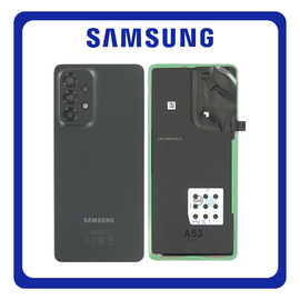 Γνήσια Original Samsung Galaxy A53 5G (SM-A536B, SM-A536B/DS) Rear Back Battery Cover Πίσω Κάλυμμα Καπάκι Πλάτη Μπαταρίας Black Μαύρο GH82-28017A (Service Pack By Samsung)