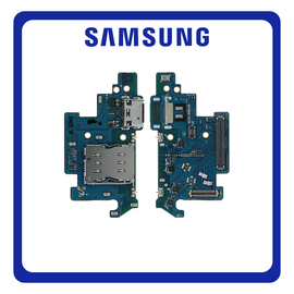 Γνήσια Original Samsung Galaxy A80 (SM-A805F, SM-A8050) USB Type-C Charging Dock Connector Flex Sub Board, Καλωδιοταινία Υπό Πλακέτα Φόρτισης + Microphone Μικρόφωνο + SIM Card Tray Reader Αναγνώστης Κάρτας SIM GH96-12542A (Service Pack By Samsung)