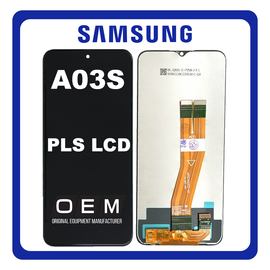 HQ OEM Συμβατό Για Samsung Galaxy A03s (SM-A037G) EU Version PLS LCD Display Screen Assembly Οθόνη + Touch Screen Digitizer Μηχανισμός Αφής Black Μαύρο (Premium A+)