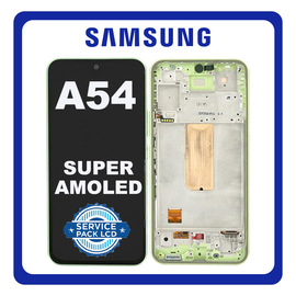 Original Samsung Galaxy A54 (SM-A546V, SM-A546U) Super AMOLED LCD Οθόνη Lime Πράσινο GH82-31231C GH82-31232C (Service Pack By Samsung)