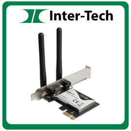 Inter-Tech DMG-31 Ασύρματη Κάρτα Δικτύου Wi‑Fi 4 (300Mbps) PCI-e