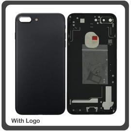 OEM HQ Apple Iphone 7 Plus Back Battery Cover- Housing Καπάκι Μπαταρίας- Σασί + Πλαινά πλήκτρα Side Keys + Θήκη Κάρτας Sim Holder Black