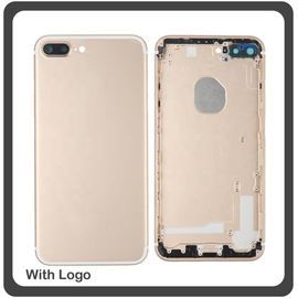 OEM HQ Apple Iphone 7 Plus Back Battery Cover- Housing Καπάκι Μπαταρίας- Σασί + Πλαινά πλήκτρα Side Keys + Θήκη Κάρτας Sim Holder Gold