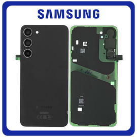 Γνήσια Original Samsung Galaxy S23+ 5G (SM-S916B, SM-S916B/DS) Rear Back Battery Cover Πίσω Κάλυμμα Καπάκι Πλάτη Μπαταρίας + Camera Lens Τζαμάκι Κάμερας​ Phantom Black Μαύρο GH82-30388A (Service Pack By Samsung)