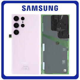 Γνήσια Original Samsung Galaxy S23 Ultra 5G (SM-S918B, SM-S918B/DS) Rear Back Battery Cover Πίσω Κάλυμμα Καπάκι Πλάτη Μπαταρίας Lavender GH82-30400D (Service Pack By Samsung)