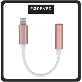Forever Αντάπτορας-Μετατροπέας Lightning Male σε 3.5mm Female Pink Gold Ροζ Χρυσό