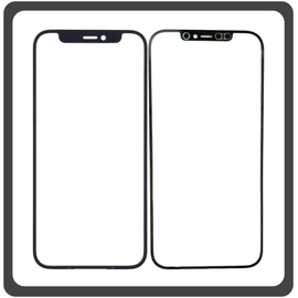 HQ OEM Συμβατό Για Apple iPhone 12 Pro Max, iPhone 12 ProMax (A2411, A2342) Premium Aftermarket ​Front Glass For Refurbished Μπροστινό Τζαμάκι Για Ανακατασκευή + Frame Πλαίσιο Black Μαύρο (Grade AAA+++)