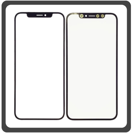 HQ OEM Συμβατό Για Apple iPhone XS Max, iPhone XSMax (A1921, A2101) Aftermarket Front Glass For Refurbished Μπροστινό Τζαμάκι Για Ανακατασκευή + Frame Πλαίσιο Black Μαύρο (Grade AAA+++)