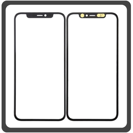 Γνήσια Original Apple iPhone 11 Pro, iPhone 11Pro (A2215, A2160, A2217, iPhone12,3) Aftermarket Front Glass For Refurbished Μπροστινό Τζαμάκι Για Ανακατασκευή + Frame Πλαίσιο Black Μαύρο