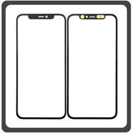 HQ OEM Συμβατό Για Apple iPhone 11 Pro, iPhone 11Pro (A2215, A2160, A2217, iPhone12,3) Aftermarket Front Glass For Refurbished Μπροστινό Τζαμάκι Για Ανακατασκευή + Frame Πλαίσιο Black Μαύρο (Grade AAA+++)