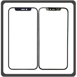 iPhone 12 (A2403, A2172) iPhone 12 Pro (A2407, A2341 ) Premium Aftermarket Front Glass For Refurbished Μπροστινό Τζαμάκι Για Ανακατασκευή + Touch Screen Digitizer Μηχανισμός Αφής + Frame Bezel Πλαίσιο Σασί Black Μαύρο​ (Ref By Apple)