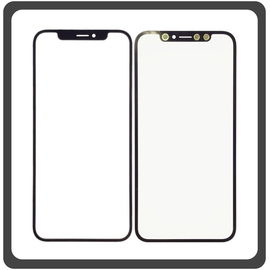 iPhone XR (A2105, A1984) Copy Original Front Glass For Refurbished Μπροστινό Τζαμάκι Για Ανακατασκευή + Frame Πλαίσιο Black Μαύρο (Ref By Apple)