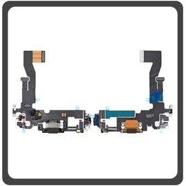 HQ OEM Συμβατό Για Apple iPhone 12 (A2403, A2172) iPhone 12 Pro (A2407, A2341 ) Charging Dock Connector Lightning Flex Καλωδιοταινία Κονέκτορας Φόρτισης + Microphone Μικρόφωνο Graphite Μαύρο (Grade AAA+++)