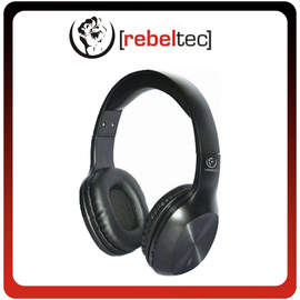 Rebeltec Vela Ασύρματα/Ενσύρματα Over Ear Ακουστικά με 6 ώρες Λειτουργίας Black Μαύρα