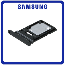 Γνήσια Original Samsung Galaxy A54 (SM-A546V, SM-A546U) SIM Card Tray + Micro SD Tray Slot Υποδοχέας Βάση Θήκη Κάρτας SIM Black Μαύρο GH98-48072A (Service Pack By Samsung)