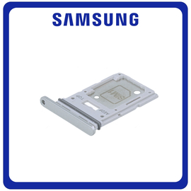 Γνήσια Original Samsung Galaxy A54 (SM-A546V, SM-A546U) SIM Card Tray + Micro SD Tray Slot Υποδοχέας Βάση Θήκη Κάρτας SIM White Άσπρο GH98-48072B (Service Pack By Samsung)