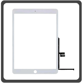 iPad 10.2 (2021),iPad 9th Gen (A2603, A2604) Touch Screen DIgitizer Μηχανισμός Αφής Τζάμι Without Home Button White Άσπρο (Ref By Apple)