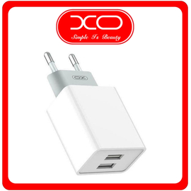 XO Φορτιστής Χωρίς Καλώδιο με 2 Θύρες USB-A Quick Charge 3.0 Άσπρο (L65)