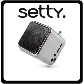 Setty MF-100 Ηχείο Bluetooth Με Ραδιόφωνο Silver Ασημί