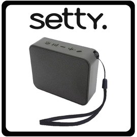Setty GB-100 Ηχείο Bluetooth 5W Με Ραδιόφωνο και Διάρκεια Μπαταρίας έως 3 ώρες Black Μαύρο