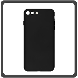 Θήκη Πλάτης - Back Cover, Silicone Σιλικόνη Black Μαύρο For iPhone 7 Plus/8 Plus