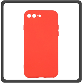 Θήκη Πλάτης - Back Cover, Silicone Σιλικόνη Red Κόκκινο For iPhone 7 Plus/8 Plus