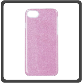 Θήκη Πλάτης - Back Cover, Silicone Σιλικόνη Glitter Pink Ροζ Glitter 3in1 For iPhone 7/8/SE 2020/SE 2022