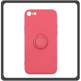 Θήκη Πλάτης - Back Cover, Silicone Σιλικόνη Ηawthorn Red Κόκκινο Finger Grip For iPhone 7/8/SE 2020/SE 2022