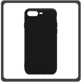 Θήκη Πλάτης - Back Cover, Silicone Σιλικόνη Black Μαύρο Matt TPU For iPhone 7 Plus/8 Plus