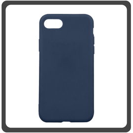 Θήκη Πλάτης - Back Cover, Silicone Σιλικόνη Dark Blue Μπλε Matt TPU For iPhone 7/8/SE 2020/SE 2022