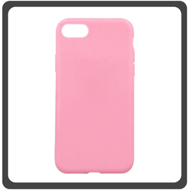 Θήκη Πλάτης - Back Cover, Silicone Σιλικόνη Pink Ροζ Matt TPU For iPhone 7/8/SE 2020/SE 2022