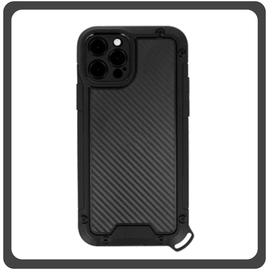Θήκη Πλάτης - Back Cover, Silicone Σιλικόνη Hybrid Black Μαύρο For iPhone 13 Pro