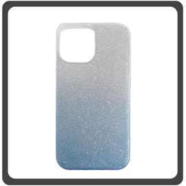 Θήκη Πλάτης - Back Cover, Silicone Σιλικόνη Glitter Powder Blue Μπλε For iPhone 13 Mini