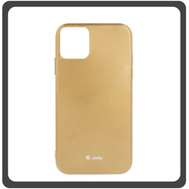 Jelly Θήκη Πλάτης - Back Cover, Silicone Σιλικόνη TPU Gold  Χρυσό For iPhone 13 Mini