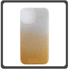 Θήκη Πλάτης - Back Cover, Silicone Σιλικόνη Glitter Powder Gold Χρυσό For iPhone 12 Pro Max