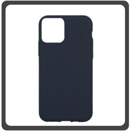 Θήκη Πλάτης - Back Cover, Solid Silicone Σιλικόνη TPU Blue Μπλε For iPhone 12 Mini