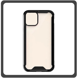 Θήκη Πλάτης - Back Cover, Silicone Σιλικόνη Acrylic Black Μαύρο For iPhone 11 Pro Max