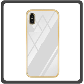 Θήκη Πλάτης - Back Cover, Silicone Σιλικόνη Electro Gold Χρυσό For iPhone XS Max