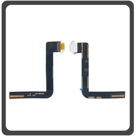 HQ OEM Συμβατό Για Apple iPad 8 10.2 inch 2020,  iPad8 10.2 inch 2020 (A2428, A2429, A2270) Lightning USB Charging Dock Connector Flex Sub Board, Καλωδιοταινία Υπό Πλακέτα Φόρτισης White Άσπρο (Grade AAA+++)
