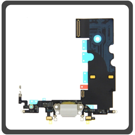 &Gamma;&nu;ή&sigma;&iota;&alpha; Original Apple iPhone 8+, iPhone 8 Plus (A1864, A1897), Swap Charging Dock Connector Lightning Flex &Kappa;&alpha;&lambda;&omega;&delta;&iota;&omicron;&tau;&alpha;&iota;&nu;ί&alpha; &Kappa;&omicron;&nu;έ&kappa;&tau;&omicron;&rho;&alpha;&sigmaf; &Phi;ό&rho;&tau;&iota;&sigma;&eta;&sigmaf; + Microphone &Mu;&iota;&kappa;&rho;ό&phi;&omega;&nu;&omicron; White Ά&sigma;&pi;&rho;&omicron;