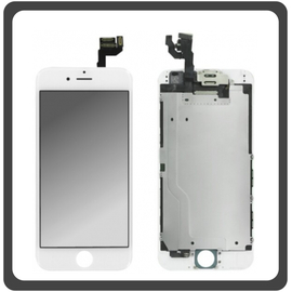 Original Γνήσια Iphone 6 (A1549, A1586, A1589, A1522, A1524, A1593) Lcd Display Screen Οθόνη + Touch Screen Digitizer Μηχανισμός Αφής White  + Small Parts (Pulled By Foxconn)