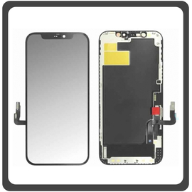 Original Γνήσια IPhone 12 IPhone12 (A2403), Iphone 12 Pro (A2407) Super Retina XDR OLED LCD Display Screen Οθόνη + Touch Screen Digitizer Μηχανισμός Αφής Black Μαύρο (Pulled By Foxconn)