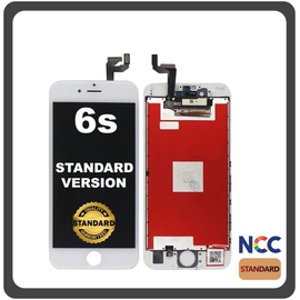 HQ OEM Συμβατό Για Apple iPhone 6S 2nd Generation (A1633, A1688, A1691, A1700, iPhone8,1) NCC Standard Version IPS LCD Display Screen Assembly Οθόνη + Touch Screen Digitizer Μηχανισμός Αφής White Άσπρο (Grade AAA+++)