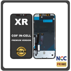 HQ OEM Συμβατό Για Apple iPhone XR, iPhoneXR (A2105, A1984, A2107, A2108, A2106, iPhone11,8) NCC Premium Version COF In-Cell LCD Display Screen Assembly Οθόνη + Touch Screen Digitizer Μηχανισμός Αφής Black Μαύρο (Premium A+)