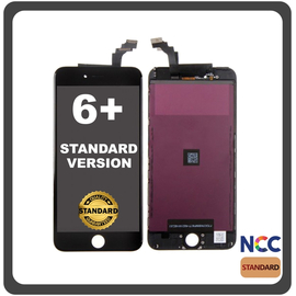 HQ OEM Συμβατό Για Apple iPhone 6+, iPhone 6 Plus (A1522, A1524, iPhone7,1) NCC Stantard Version IPS LCD Display Screen Assembly Οθόνη + Touch Screen Digitizer Μηχανισμός Αφής Black Μαύρο (Grade AAA+++)