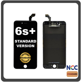 HQ OEM Συμβατό Για Apple iPhone 6s+, iPhone 6s Plus (A1634, A1687, A1690, A1699, iPhone8,2) NCC Standard Version IPS LCD Display Screen Assembly Οθόνη + Touch Screen Digitizer Μηχανισμός Αφής Black Μαύρο (Grade AAA+++)